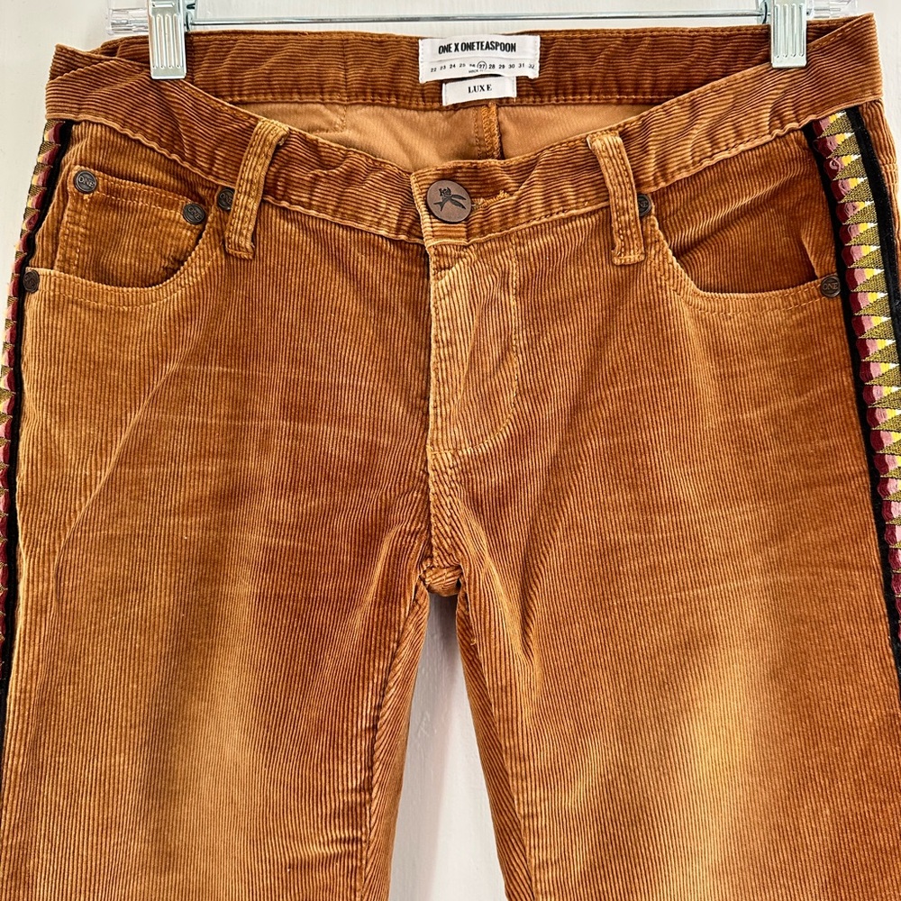 OneTeaspoon Marines Low Rise Brown Flare Corduroys - Picture 6 of 6